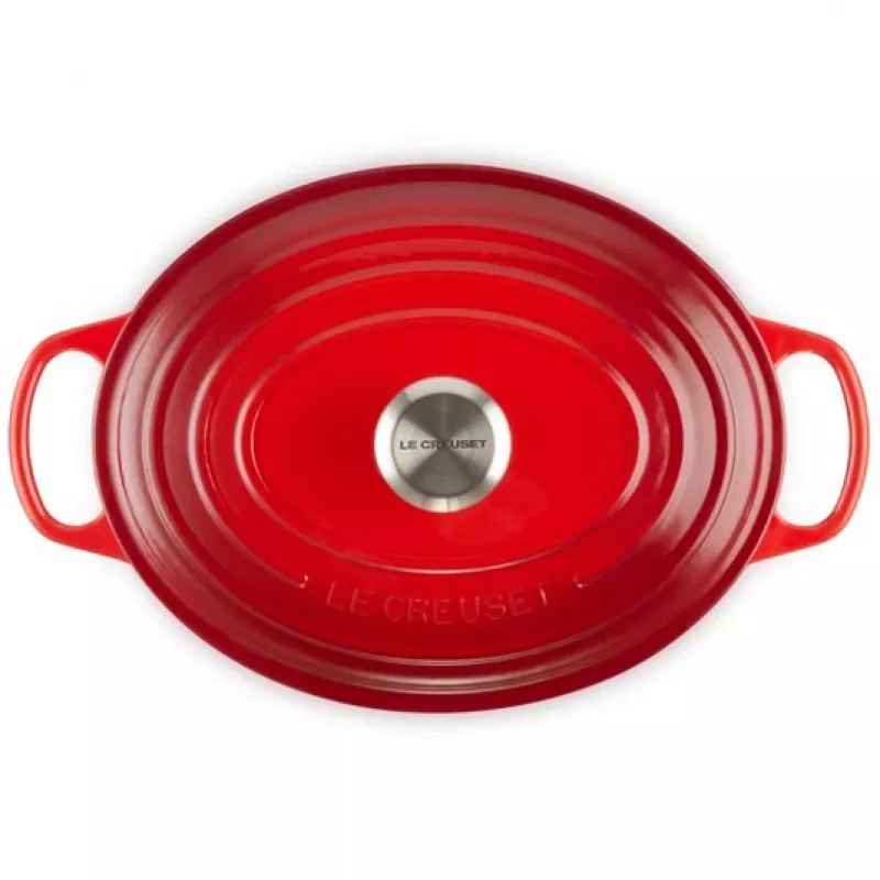 Le Creuset Signature Roaster ovāls 29 cm ķiršsarkans