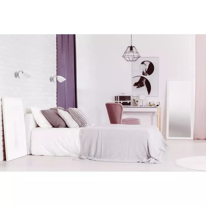 Sienas lampa ActiveJet NIKITA niķelis E27 vienas gaismas, apaļš metāla abažūrs, IP20, 220–240V, maks. 60W