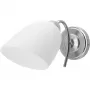 Sienas lampa ActiveJet NIKITA niķelis E27 vienas gaismas, apaļš metāla abažūrs, IP20, 220–240V, maks. 60W