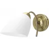 Sienas lampa ActiveJet NIKITA Patyna E27 viena spuldze, metāla korpuss, IP20, 220–240 V, 60 W, balts stikls