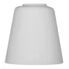 Lampas abažūrs ActiveJet EMILY stikls, balts — diametrs 12 cm, kakliņš 40 mm, augstums 120 mm