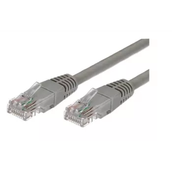 komutācijas kabelis cat.5e RJ45 UTP 1m. pelēks - iepakojumā 10 gab.
