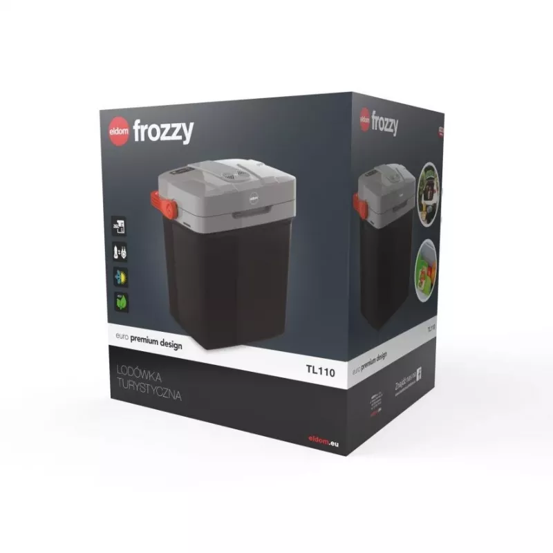 ELDOM FROZZY ceļojumu ledusskapis 26 l, dzesēšanas un sildīšanas funkcija, 12V/240V