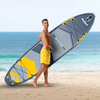 Piepūšamais SUP dēlis Rebel ACTIVE 350x81x15 cm komplekts - modelis RBA-4500, universāls tūrisma airu dēlis