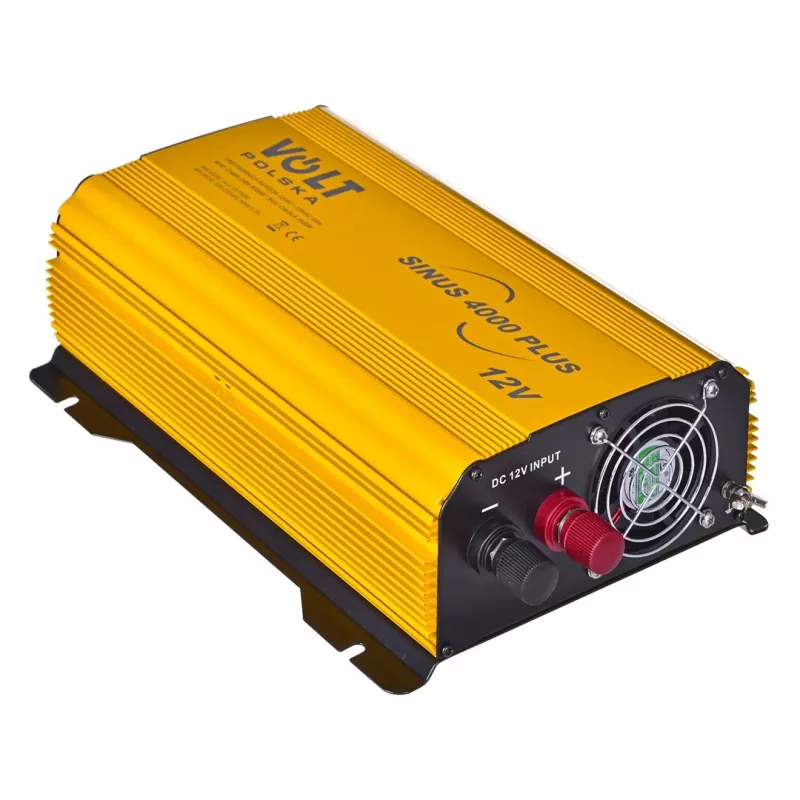 Barošanas pārveidotājs Volt Sinus 4000 Plus 4000W 12V — tīrs sinusa vilnis, 4000 W nepārtraukta jauda, 12 V līdzstrāvas ieeja