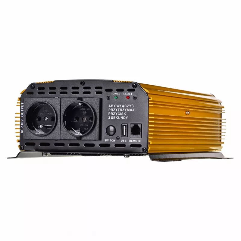 Barošanas pārveidotājs Volt Sinus 4000 Plus 4000W 12V — tīrs sinusa vilnis, 4000 W nepārtraukta jauda, 12 V līdzstrāvas ieeja