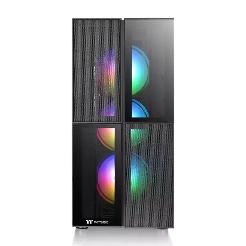 PC korpuss Thermaltake Versa T26 TG ARGB Midi Tower melns