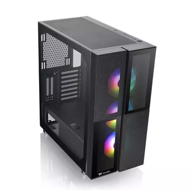 PC korpuss Thermaltake Versa T26 TG ARGB Midi Tower melns
