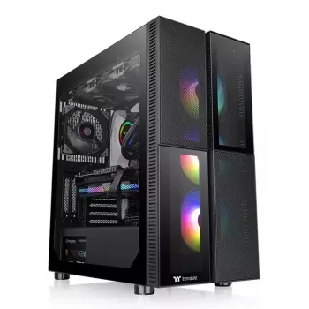 PC korpuss Thermaltake Versa T26 TG ARGB Midi Tower melns