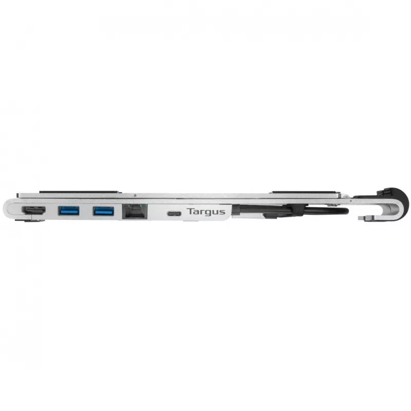 Portatīvs statīvs ar integrētu dokstaciju Dokstacija + piezīmjdatora turētājs USB-C 3.2 Gen 1 Thunderbolt 3