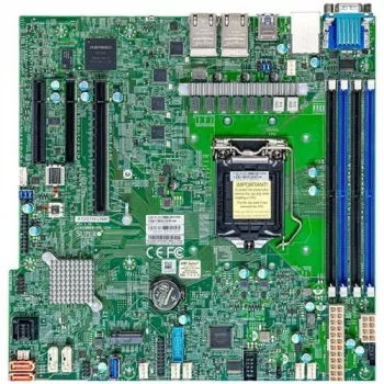 Supermicro - Mātesplate X12STH-LN4F - micro ATX - LGA1200 ligzda, C256 mikroshēmojums, USB 3.2 Gen 1, 4 x Gigabit LAN, iebūvētā grafika