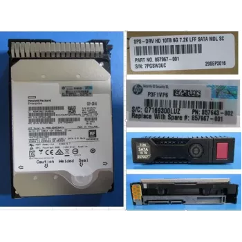 HPE - cietais disks - 10 TB - 3.5 LFF (8.9 cm LFF) - SATA 6Gb/s - 7200 apgr./min