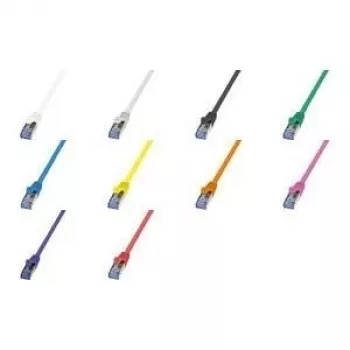 LogiLink PrimeLine - komutācijas kabelis - RJ-45 (V) uz RJ-45 (V) - 2 m - SFTP, PiMF - CAT 6a - bez halogēna - rozā