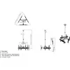 Griestu stiprinājums trim ekrāniem Equip 650371