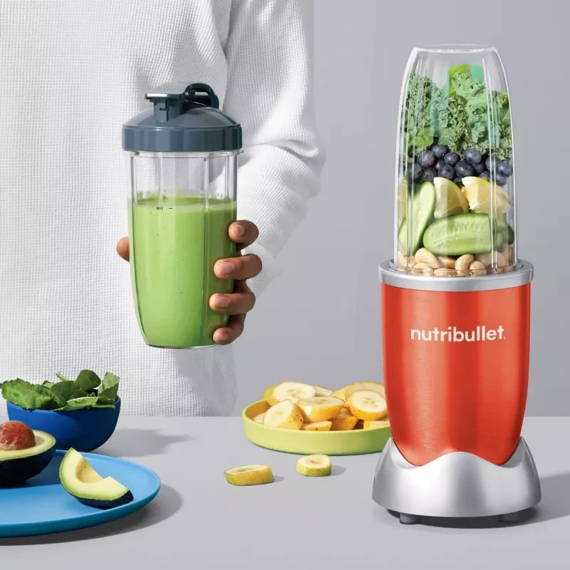 NutriBullet NB907R 0,9 L gatavošanas blenderis 900 W sarkans, sudraba