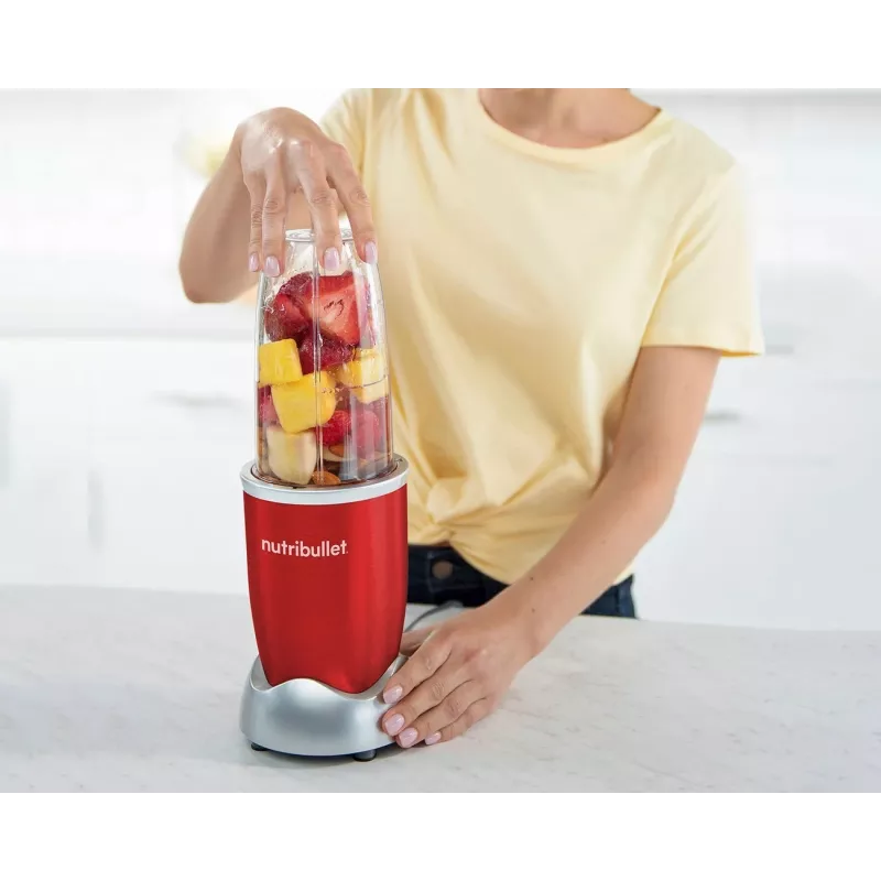 NutriBullet NB907R 0,9 L gatavošanas blenderis 900 W sarkans, sudraba