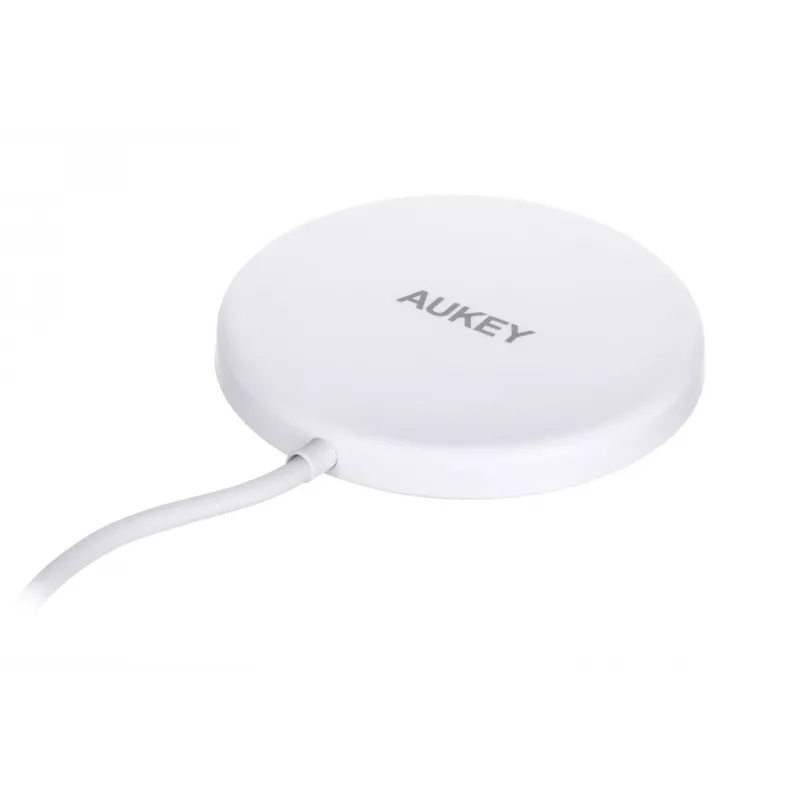 AUEKY Aircore Magnetic LC-A1 Bezvadu magnētiskais lādētājs QI USB-C 15 W Balts