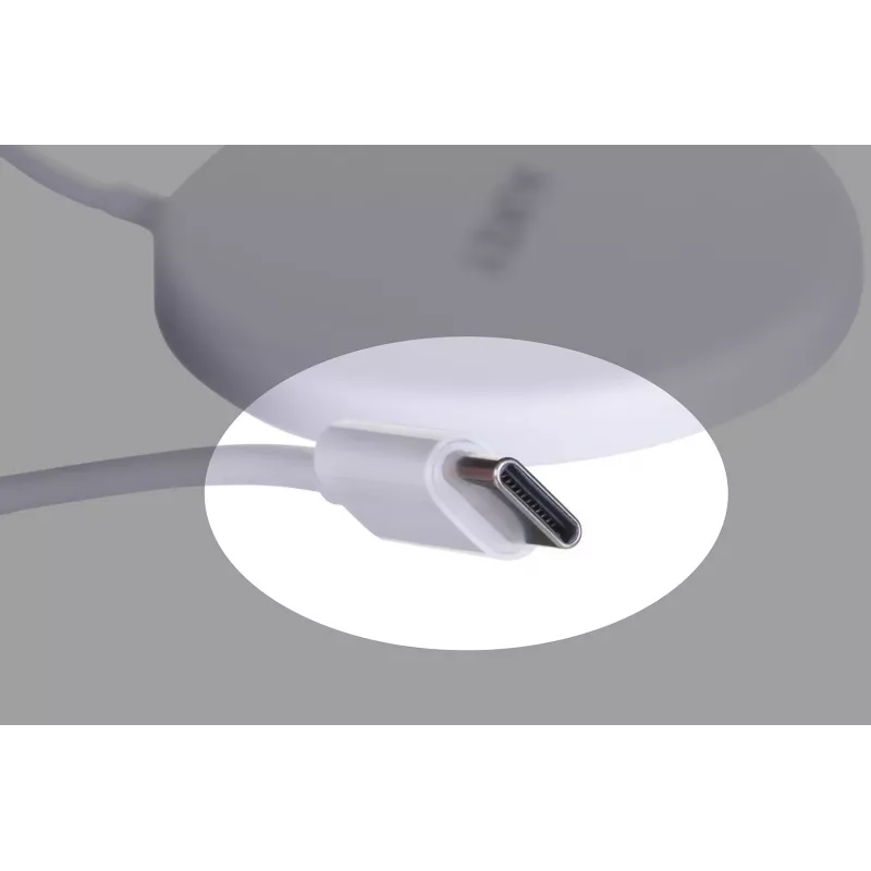 AUEKY Aircore Magnetic LC-A1 Bezvadu magnētiskais lādētājs QI USB-C 15 W Balts