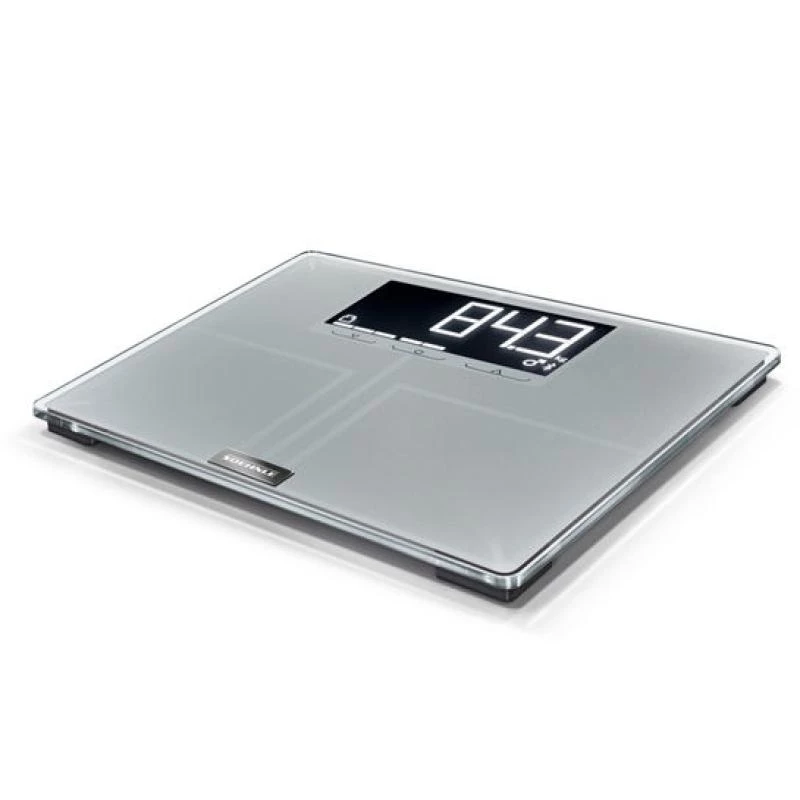 Soehnle Shape Sense Connect 200 taisnstūra sudraba elektroniskie personīgie svari