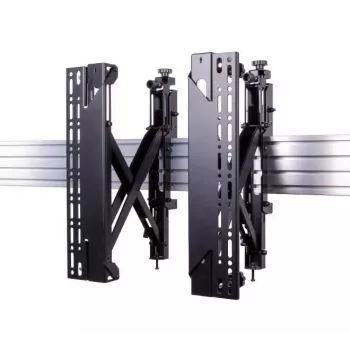 B-TECH montāžas sliedes -50kg VESA 400/for BT8390/2 gab./regulējamas (BT8390-VESA400MAP/B V2)
