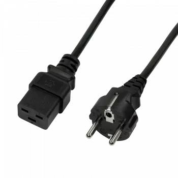 LogiLink CP152 strāvas kabelis melns 1,8 m CEE7/7 IEC C19 (CP152)