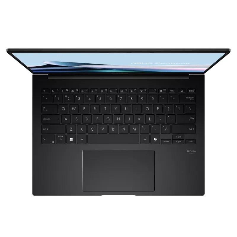 Portatīvais dators ASUS Zenbook 14 OLED UM3406KA-WS79T — 14 collu WUXGA skārienekrāns, AMD Ryzen AI 7 350 2 GHz, 32 GB LPDDR5x, 1 TB SSD, Windows 11 Home, Melns