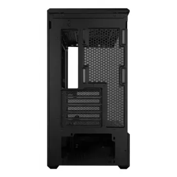 Mini Tower PC Case Lian Li Vector V100R MINI — Mini-ITX/Micro-ATX, rūdīts stikls, 3x120mm sānos + 1x120mm aizmugurē ventilatori, 2x 2.5 collu + 1x 3.5 collu nodalījumi, melns