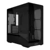 Mini Tower PC Case Lian Li Vector V100R MINI — Mini-ITX/Micro-ATX, rūdīts stikls, 3x120mm sānos + 1x120mm aizmugurē ventilatori, 2x 2.5 collu + 1x 3.5 collu nodalījumi, melns