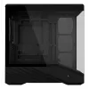 Mini Tower PC Case Lian Li Vector V100R MINI — Mini-ITX/Micro-ATX, rūdīts stikls, 3x120mm sānos + 1x120mm aizmugurē ventilatori, 2x 2.5 collu + 1x 3.5 collu nodalījumi, melns