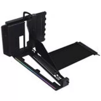 Vertikālās videokartes montāžas komplekts Lian Li VG4-5-V4 ar PCIe 5.0 stāvvada kabeli, melns