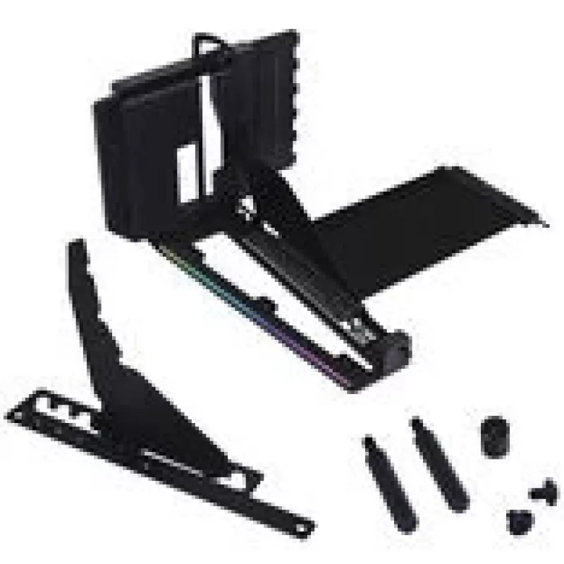 Vertikālās videokartes montāžas komplekts Lian Li VG4-5-V4 ar PCIe 5.0 stāvvada kabeli, melns