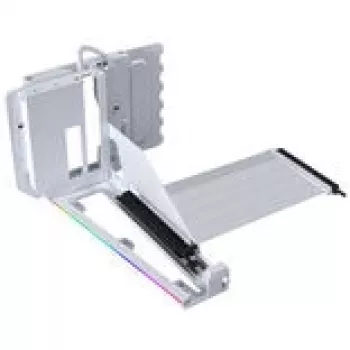 Vertikālās GPU montāžas komplekts Lian Li G89.VG4-5-V4W.00 ar PCIe 5.0 pagarinātāja kabeli, balts