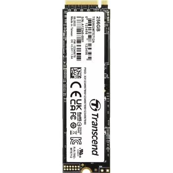 Transcend MTE712A - SSD - šifrēts - 256 GB - iekšējais - M.2 2280 (divpusējs) - PCIe 4.0 x4 (NVMe) - 256-Bit-AES - paššifrējošs disks (SED), TCG Opal šifrēšana 2.0 (TS256