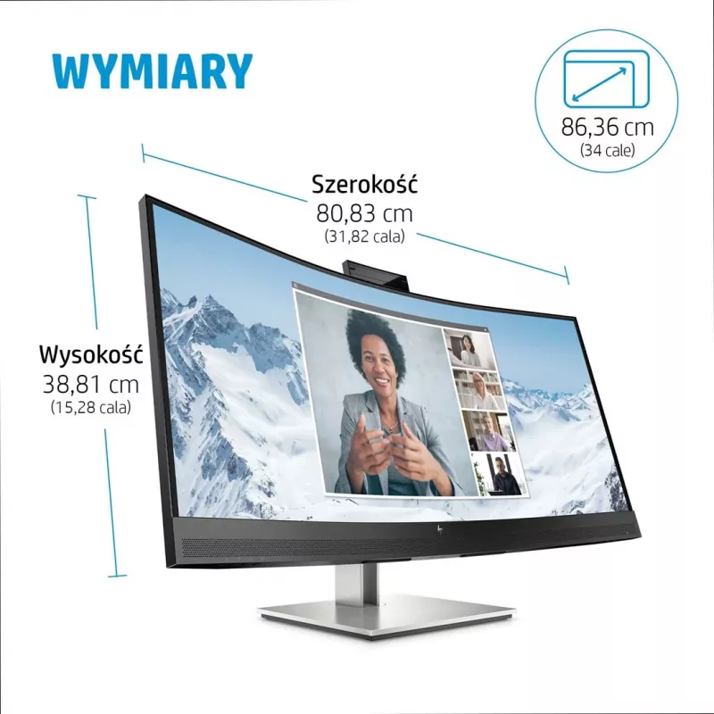 Monitors HP E34m G4 34 collas Wide Quad HD 3440 x 1440 pikseļi
