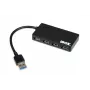 iBox IUH3F56 interfeisa centrmezgls USB 3.2 Gen 1 (3.1 Gen 1) Type-A 5000 Mbit/s Melns