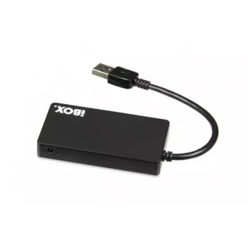 iBox IUH3F56 interfeisa centrmezgls USB 3.2 Gen 1 (3.1 Gen 1) Type-A 5000 Mbit/s Melns