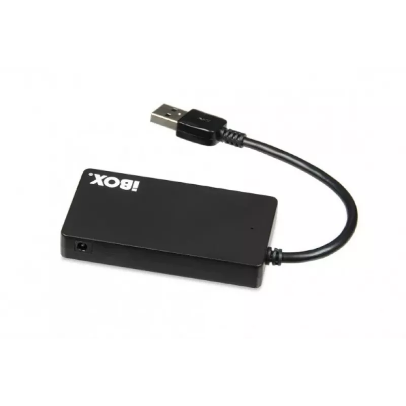 iBox IUH3F56 interfeisa centrmezgls USB 3.2 Gen 1 (3.1 Gen 1) Type-A 5000 Mbit/s Melns