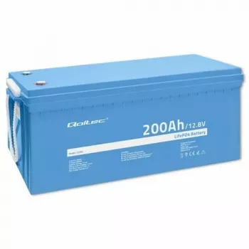 Qoltec 53707 Automašīnas akumulators litija dzelzs fosfāta 200 Ah 12,8 V