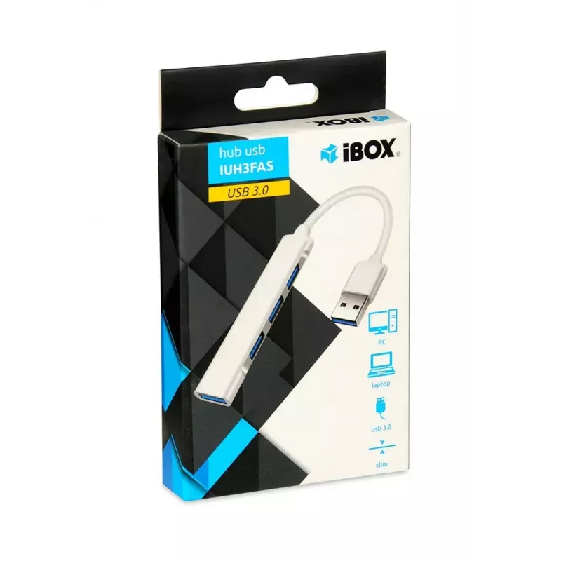 USB centrmezgls IBOX IUH3FAS — 1× USB 3.0, 3× USB 2.0