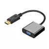 DisplayPort uz VGA adapteris IBOX IADPVGA, DisplayPort vīrietis uz 15-pin VGA sieviete, atbalsta 1080p, sudraba