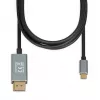 Video kabeļa adapteris IBOX ITVCDP4K USB Type-C uz DisplayPort 1.8 m Melns