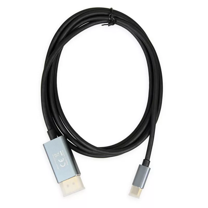 Video kabeļa adapteris IBOX ITVCDP4K USB Type-C uz DisplayPort 1.8 m Melns