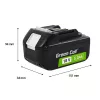Baterija zaļa Cell PTMA18V5 Lithium-Ion 5Ah 600g