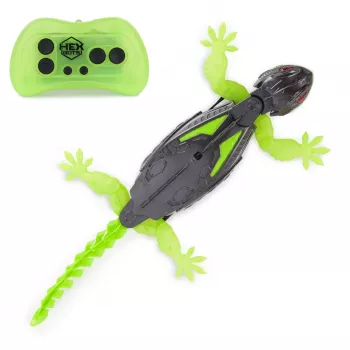 HEX BOTS | Interaktīva rotaļlieta Wall Crawler Gecko RC robots | Zaļš/Pelēks