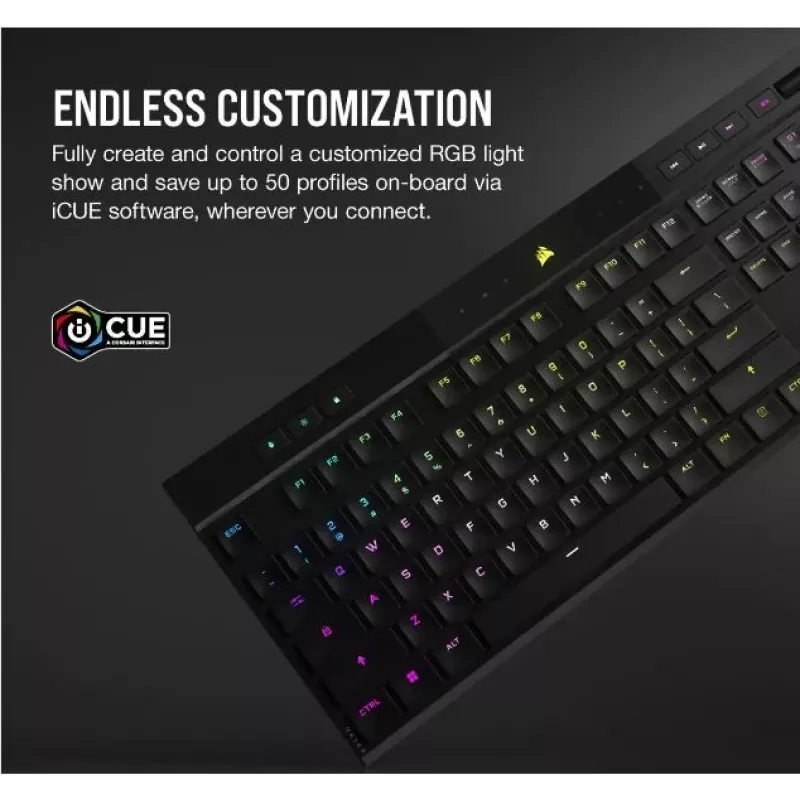 Tastatūra K100 RGB Air Wireless Ultra Thin Cherry MX