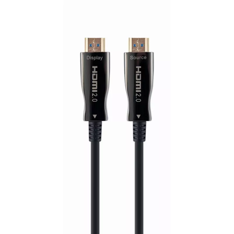 HDMI kabelis Gembird CCBP-HDMI-AOC-50M-02 50 m, HDMI Type A, HDMI 2.0, 18 Gbit/s, melns