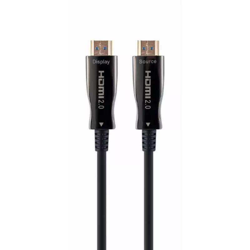 HDMI kabelis Gembird CCBP-HDMI-AOC-50M-02 50 m, HDMI Type A, HDMI 2.0, 18 Gbit/s, melns