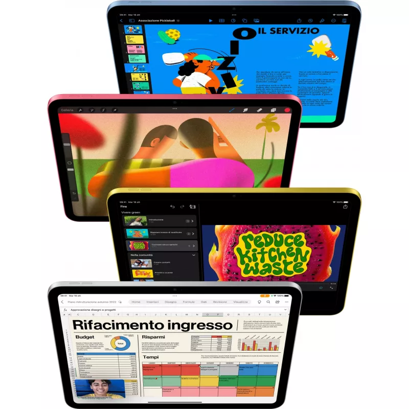 Apple iPad 10th Gen 10.9in Wi-Fi 64GB - Silver, 27.7 cm (10.9), 2360 x 1640 pikseļi, 64 GB, iPadOS 16, 477 g, Sudraba