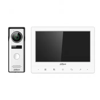 Dahua vienas ģimenes analogais video domofona komplekts VTO1000J durvju stacija, 1,3 MPx CMOS kamera KTA02