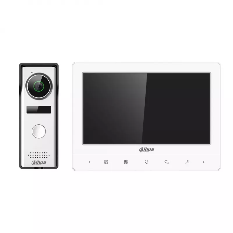 Dahua vienas ģimenes analogais video domofona komplekts VTO1000J durvju stacija, 1,3 MPx CMOS kamera KTA02